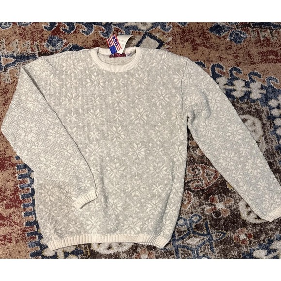 Binghamton Other - VTG Binghamton Knitting Co. Cream Tan Knit Sweater Mens Sz M Crewneck USA